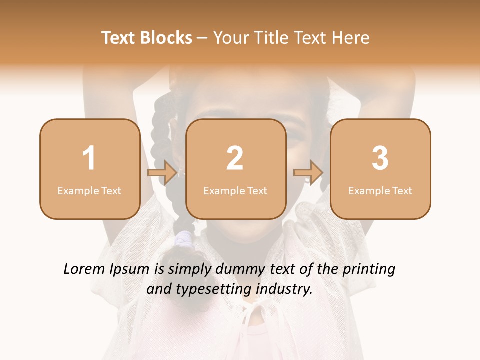 Head Happy Pretty PowerPoint Template