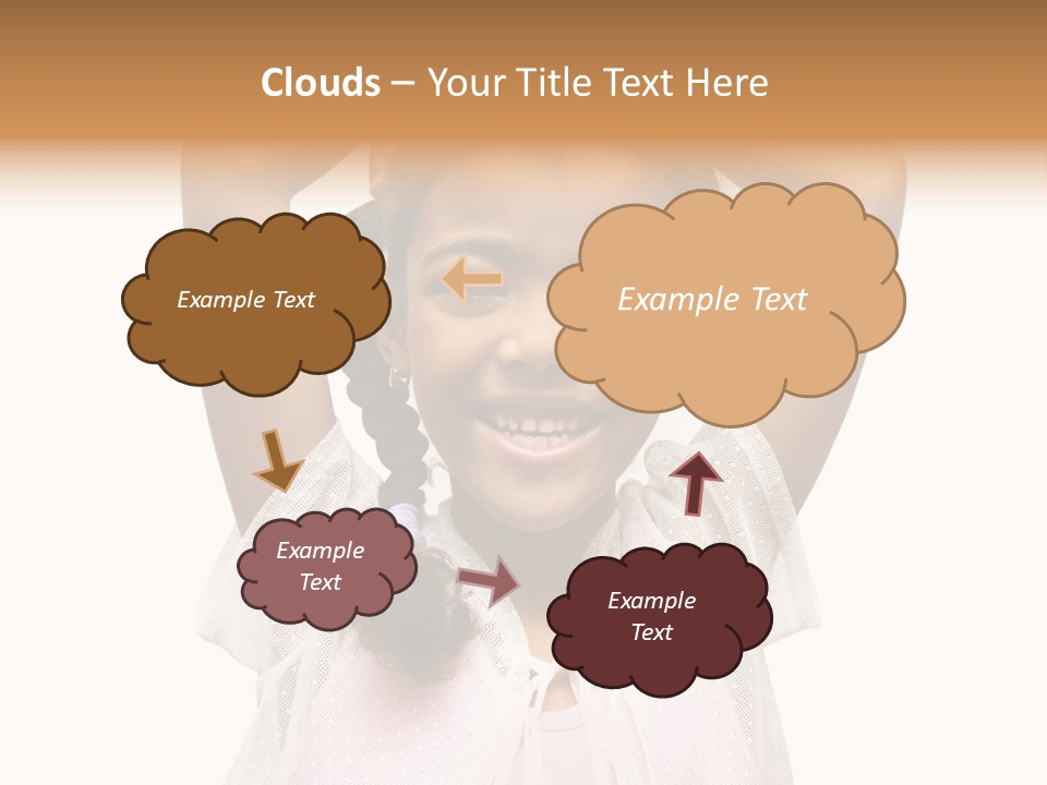 Head Happy Pretty PowerPoint Template