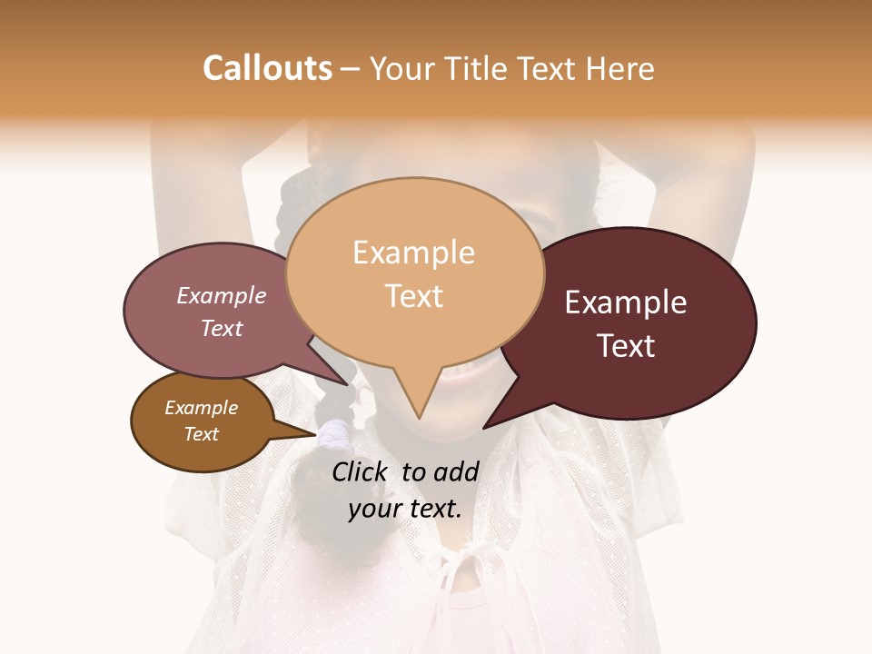 Head Happy Pretty PowerPoint Template