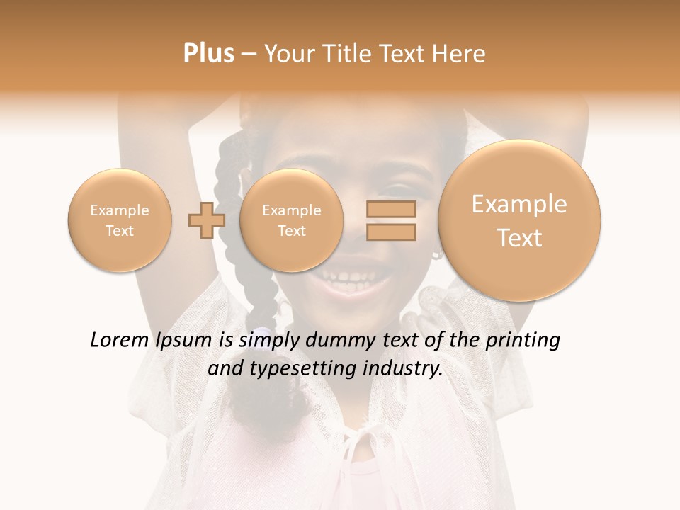 Head Happy Pretty PowerPoint Template