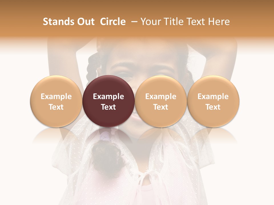 Head Happy Pretty PowerPoint Template