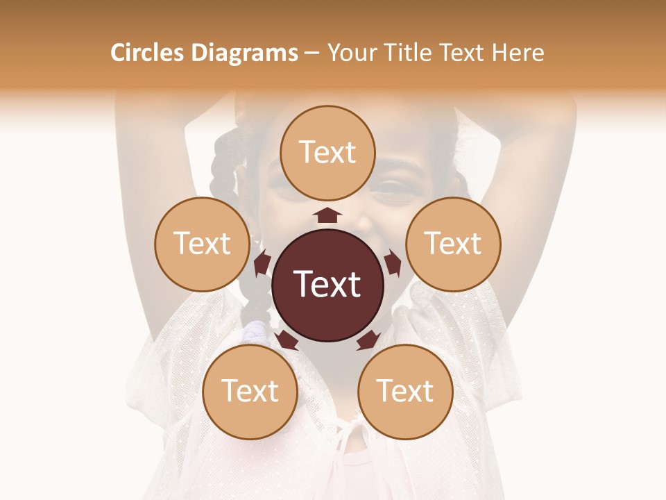 Head Happy Pretty PowerPoint Template