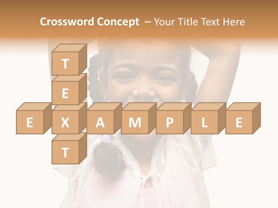 Head Happy Pretty PowerPoint Template