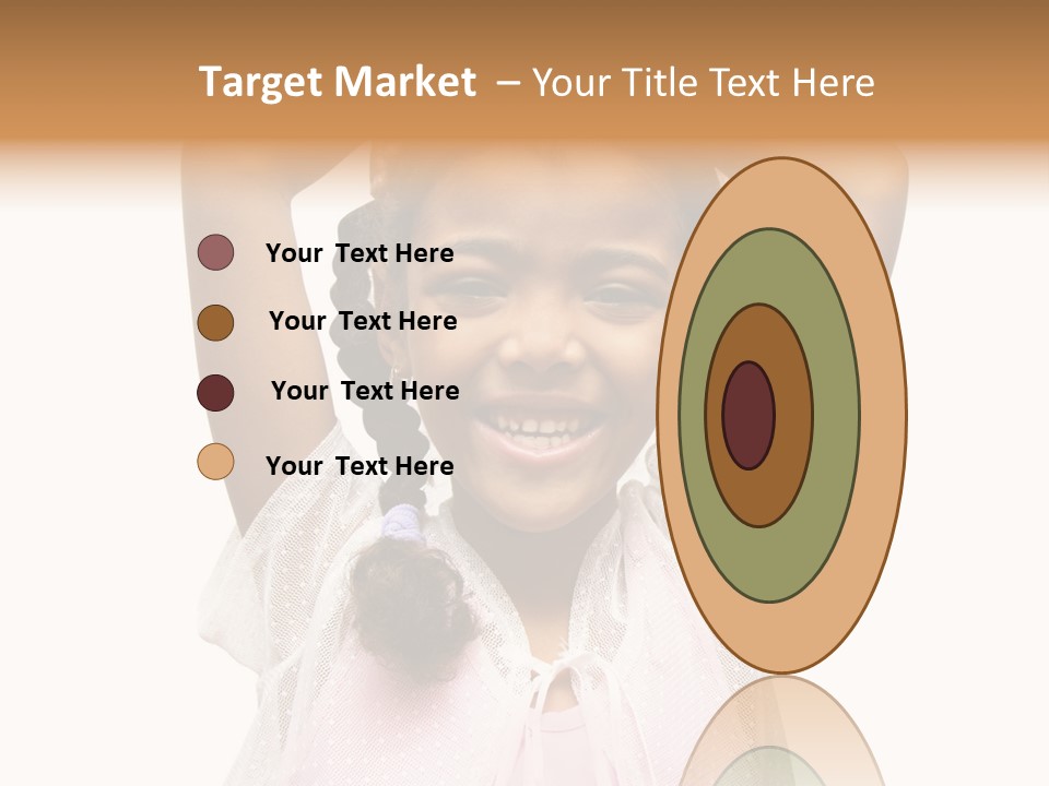 Head Happy Pretty PowerPoint Template