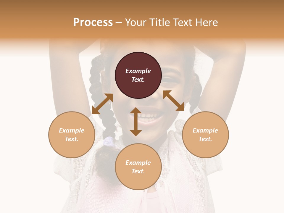 Head Happy Pretty PowerPoint Template