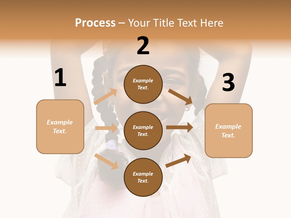 Head Happy Pretty PowerPoint Template