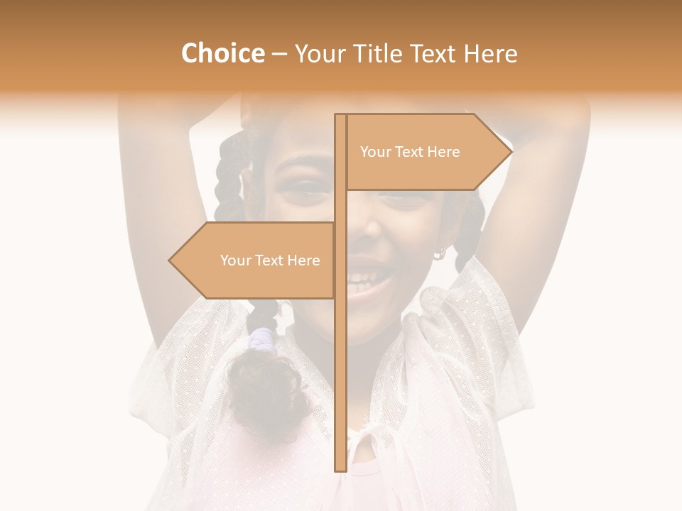 Head Happy Pretty PowerPoint Template