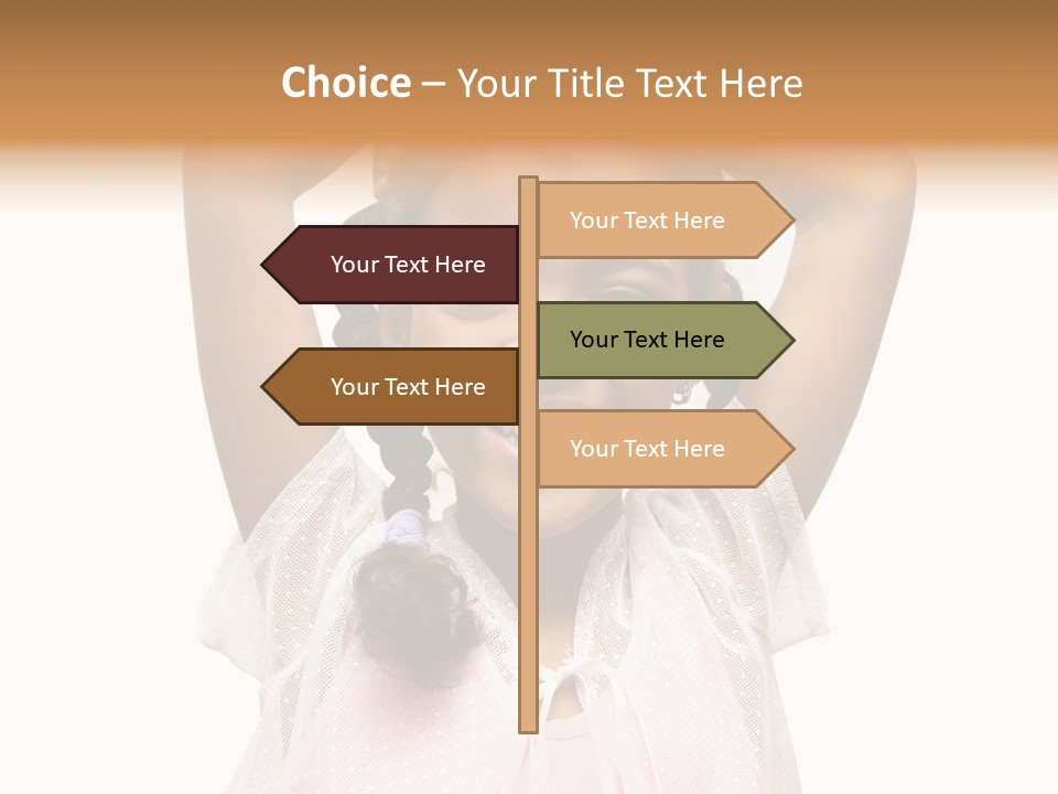 Head Happy Pretty PowerPoint Template