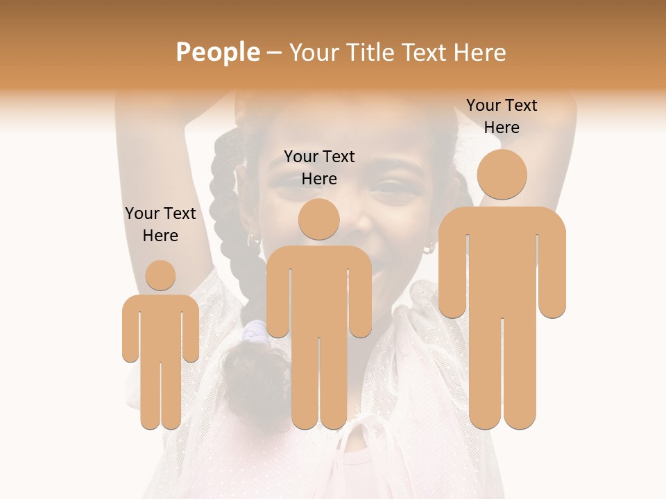 Head Happy Pretty PowerPoint Template