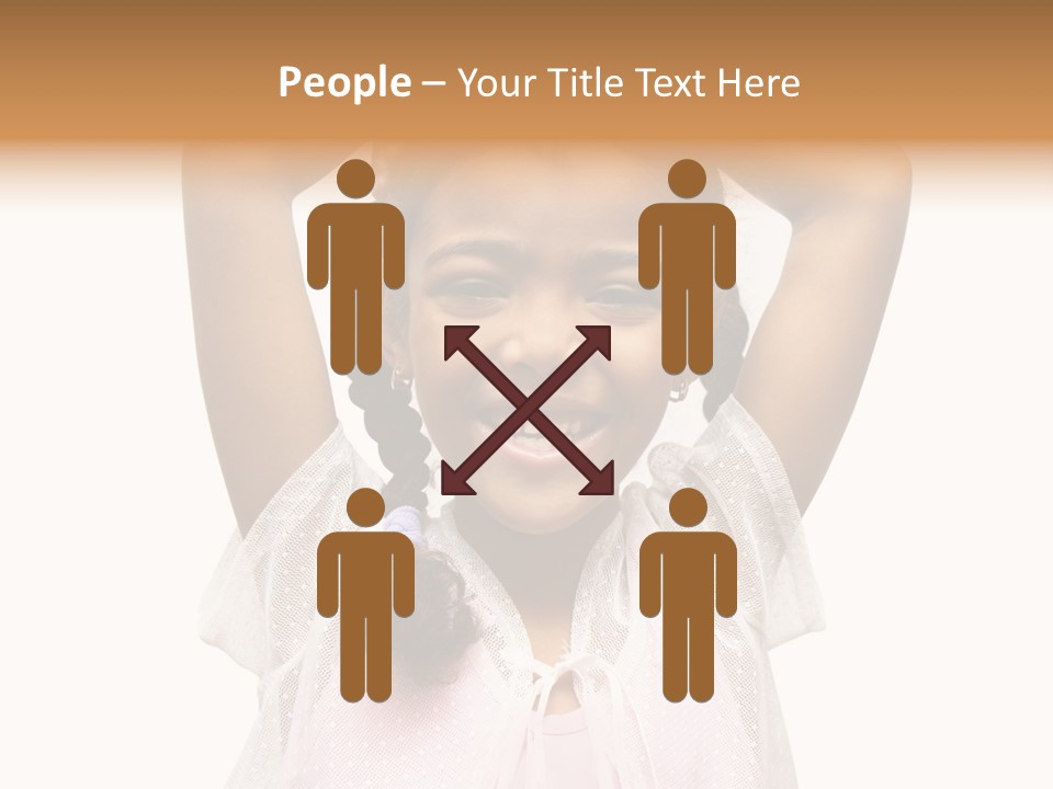 Head Happy Pretty PowerPoint Template