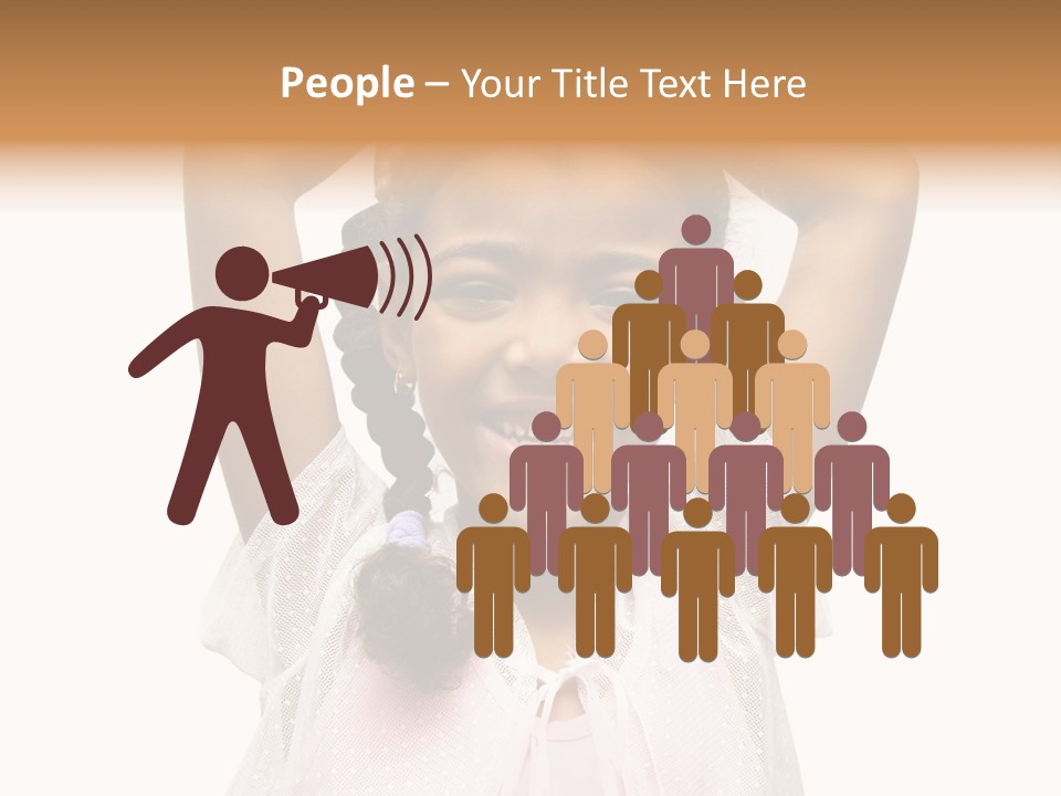 Head Happy Pretty PowerPoint Template