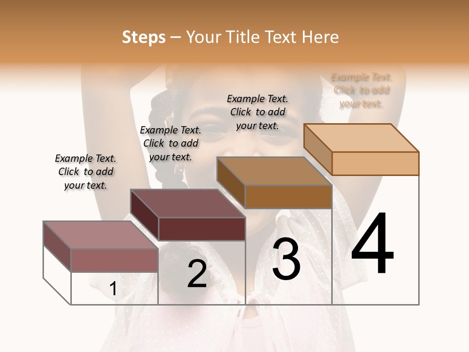 Head Happy Pretty PowerPoint Template