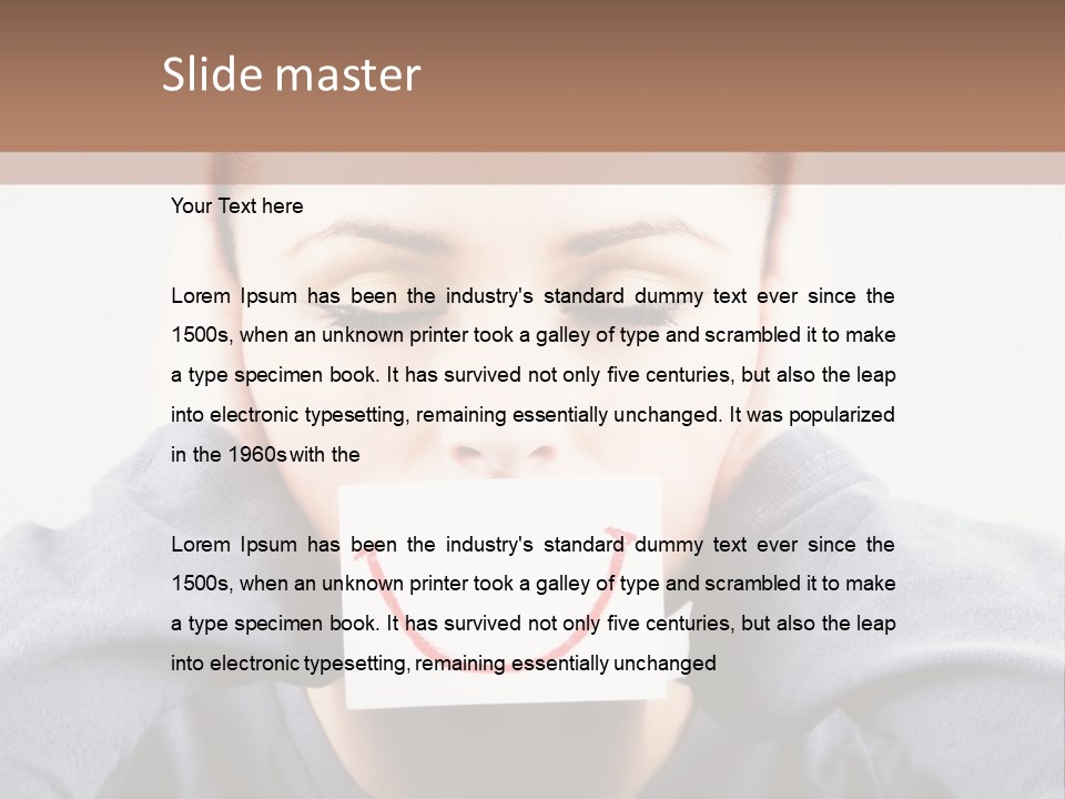 Grey Unhappy Ear PowerPoint Template