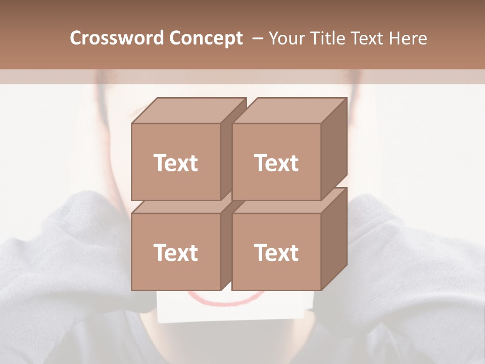 Grey Unhappy Ear PowerPoint Template