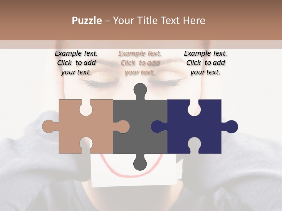 Grey Unhappy Ear PowerPoint Template