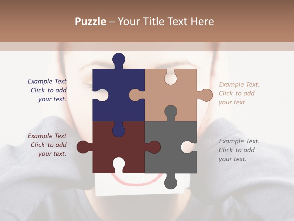 Grey Unhappy Ear PowerPoint Template