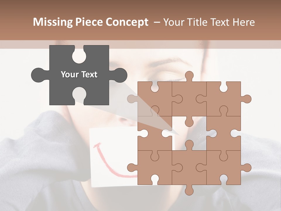 Grey Unhappy Ear PowerPoint Template