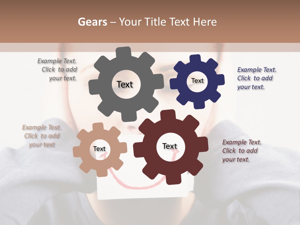 Grey Unhappy Ear PowerPoint Template