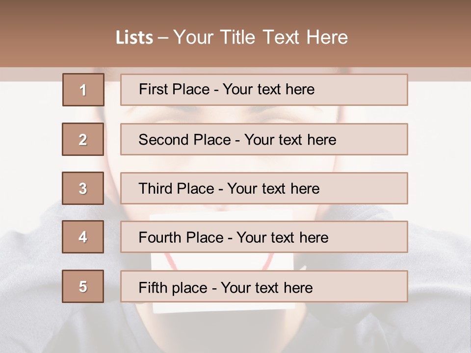 Grey Unhappy Ear PowerPoint Template