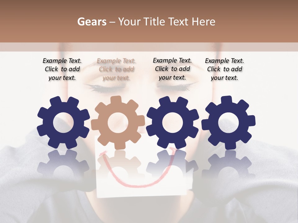 Grey Unhappy Ear PowerPoint Template