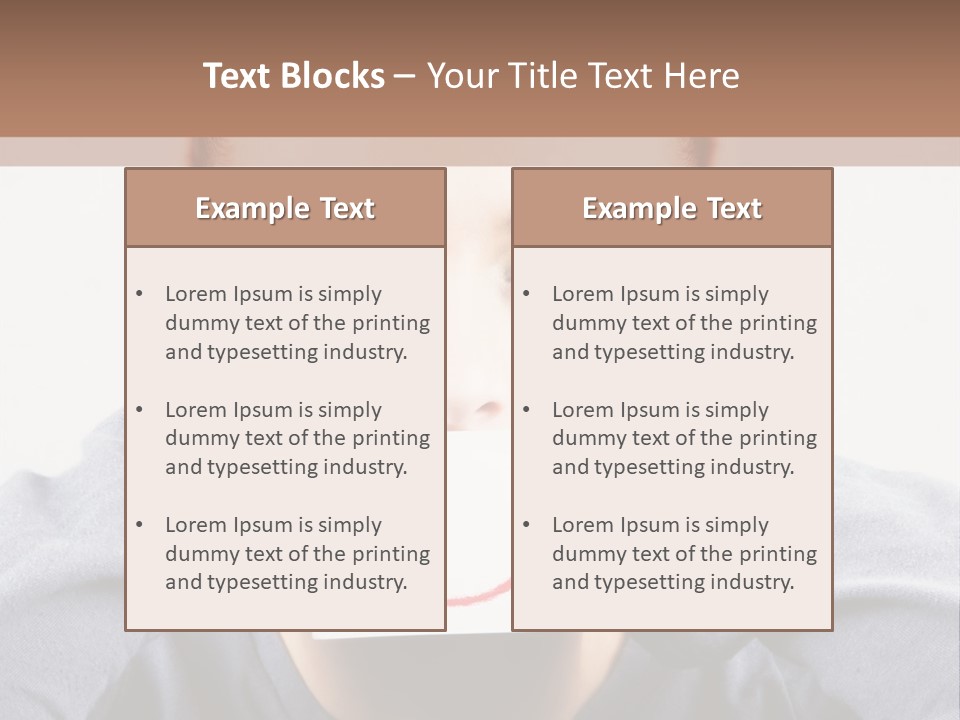 Grey Unhappy Ear PowerPoint Template