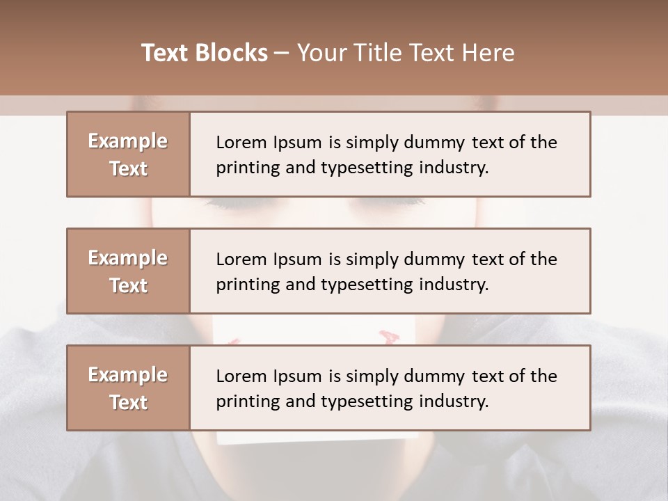Grey Unhappy Ear PowerPoint Template