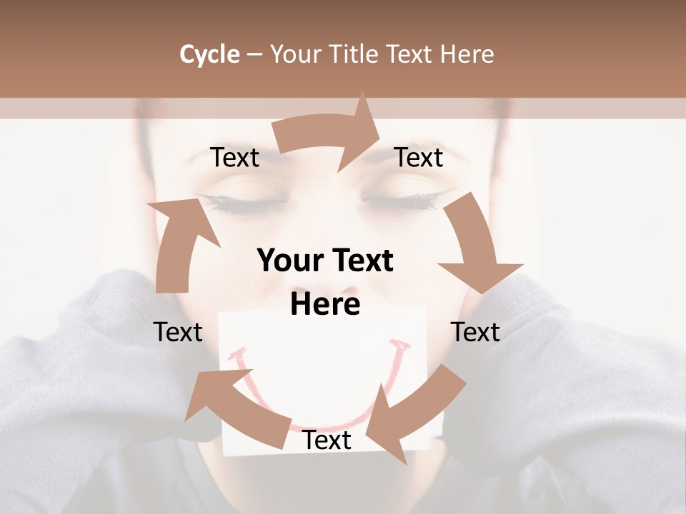 Grey Unhappy Ear PowerPoint Template