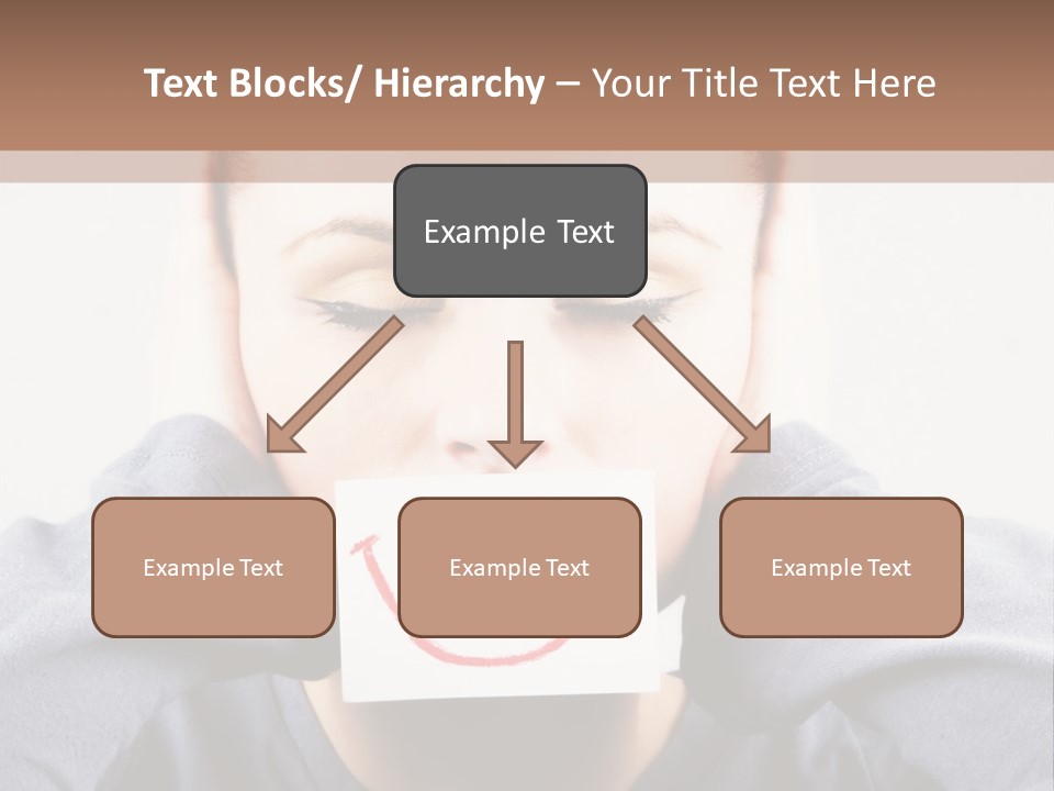 Grey Unhappy Ear PowerPoint Template