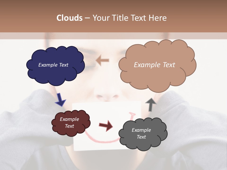 Grey Unhappy Ear PowerPoint Template