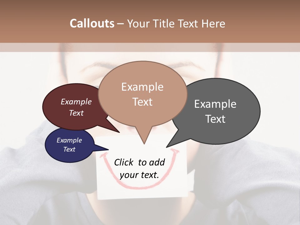 Grey Unhappy Ear PowerPoint Template