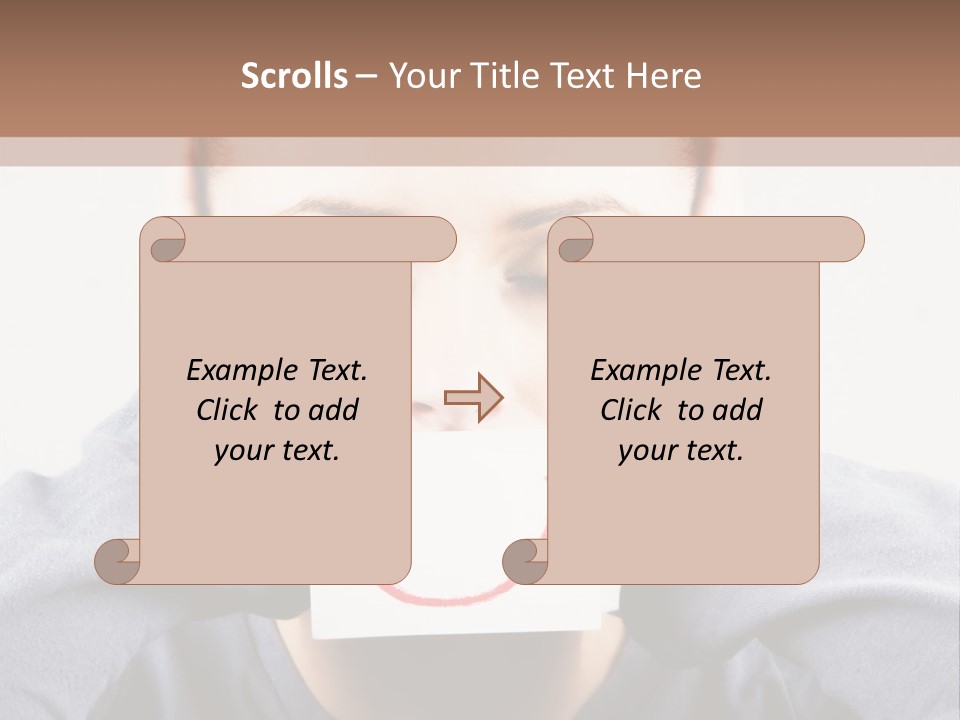 Grey Unhappy Ear PowerPoint Template