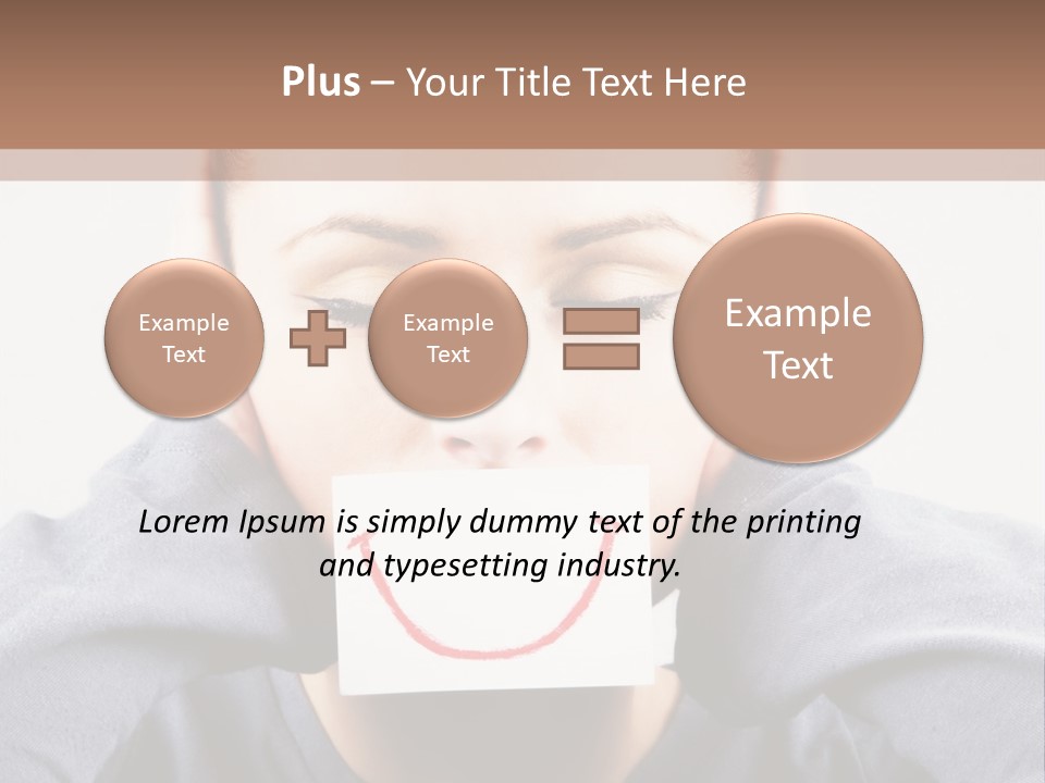 Grey Unhappy Ear PowerPoint Template