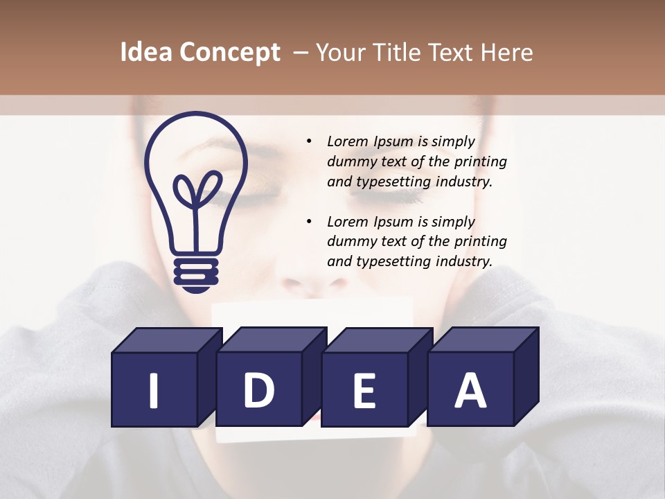 Grey Unhappy Ear PowerPoint Template