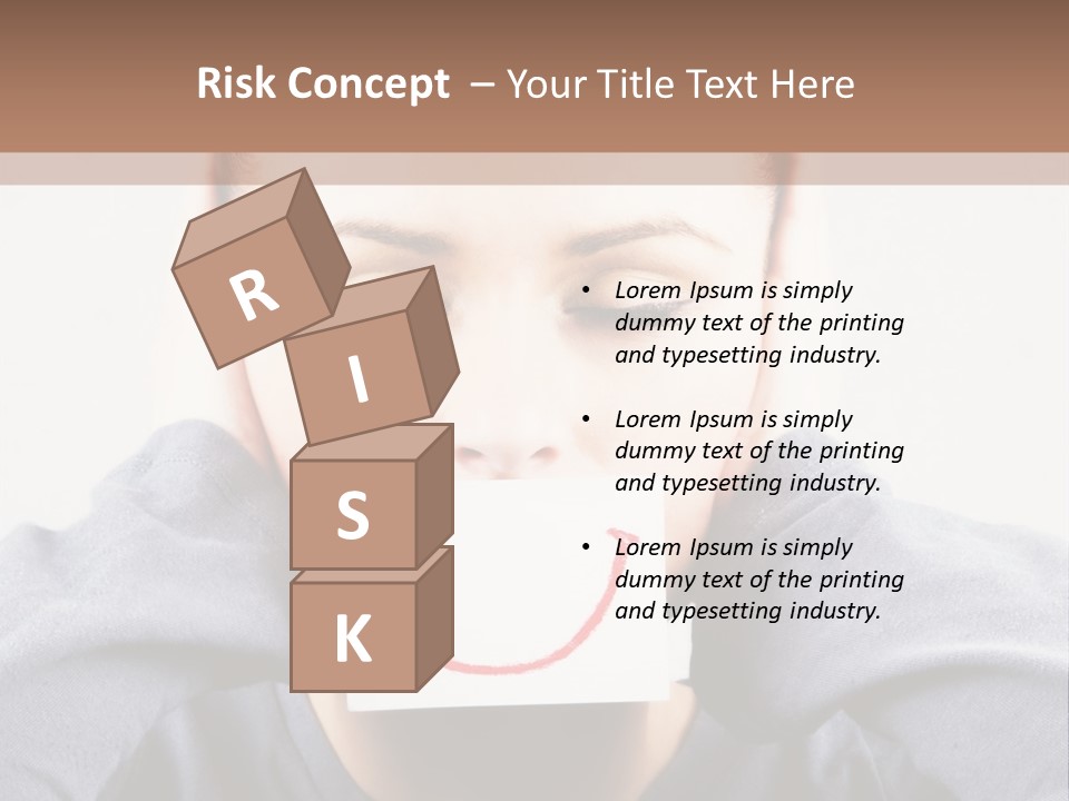 Grey Unhappy Ear PowerPoint Template