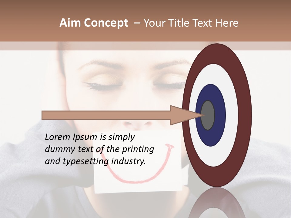 Grey Unhappy Ear PowerPoint Template