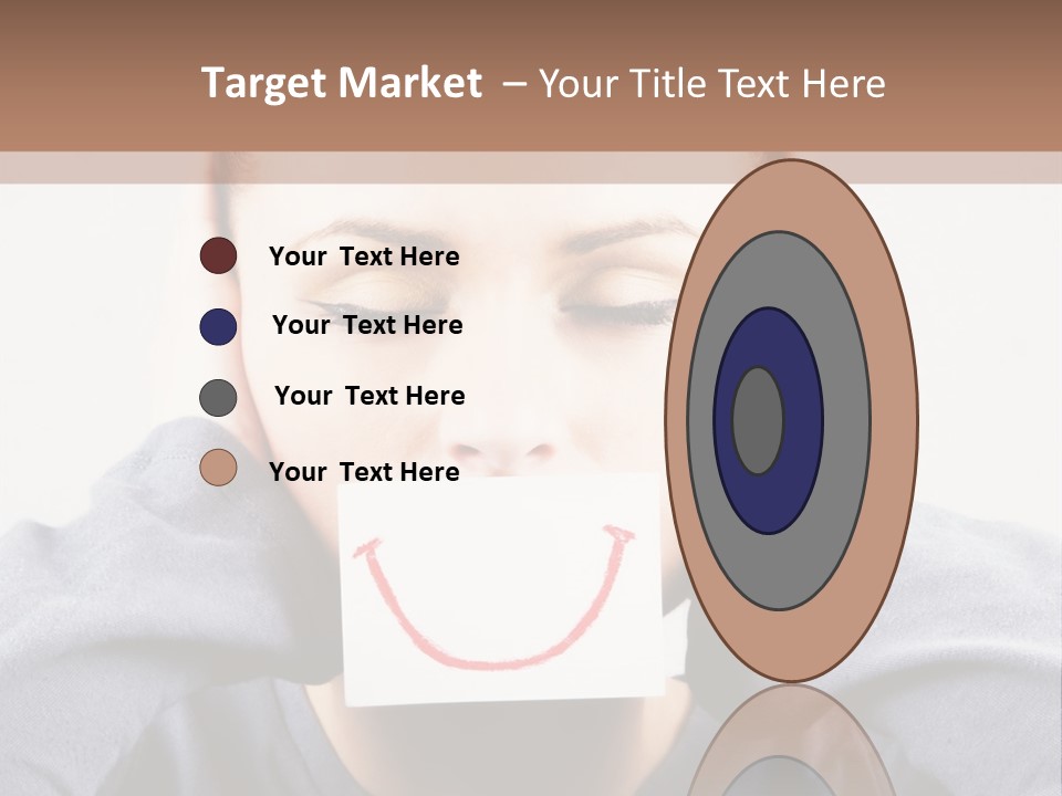 Grey Unhappy Ear PowerPoint Template