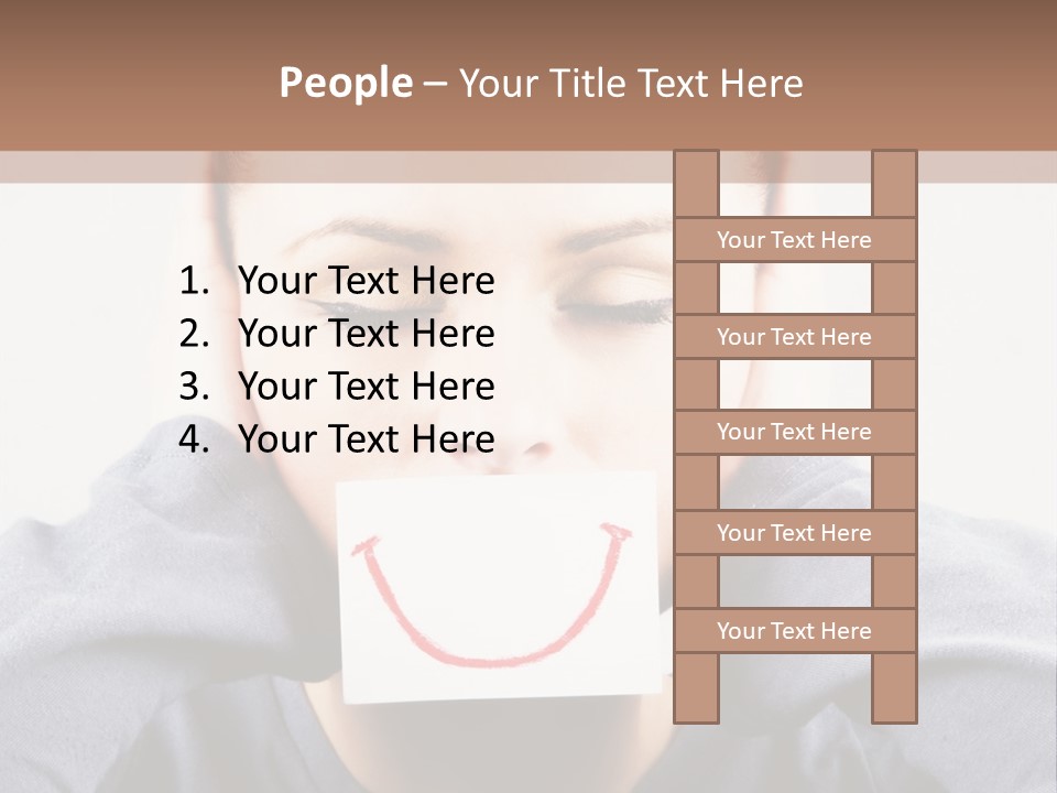 Grey Unhappy Ear PowerPoint Template