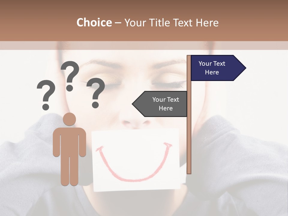 Grey Unhappy Ear PowerPoint Template