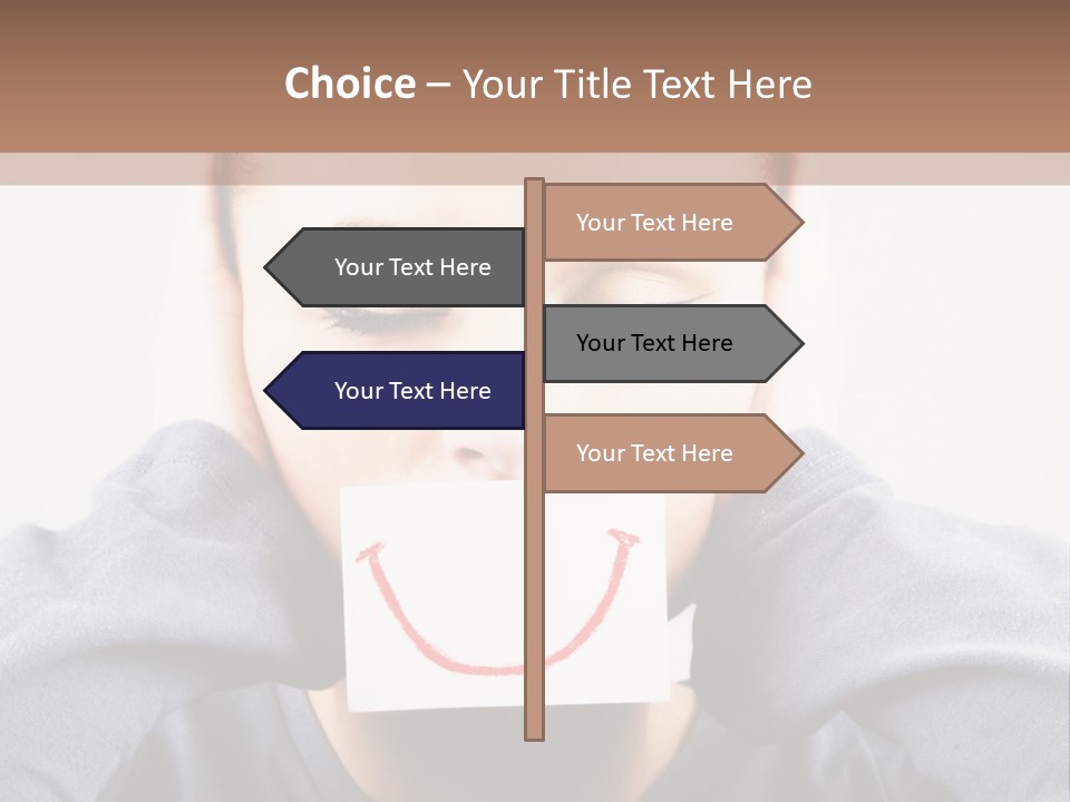 Grey Unhappy Ear PowerPoint Template