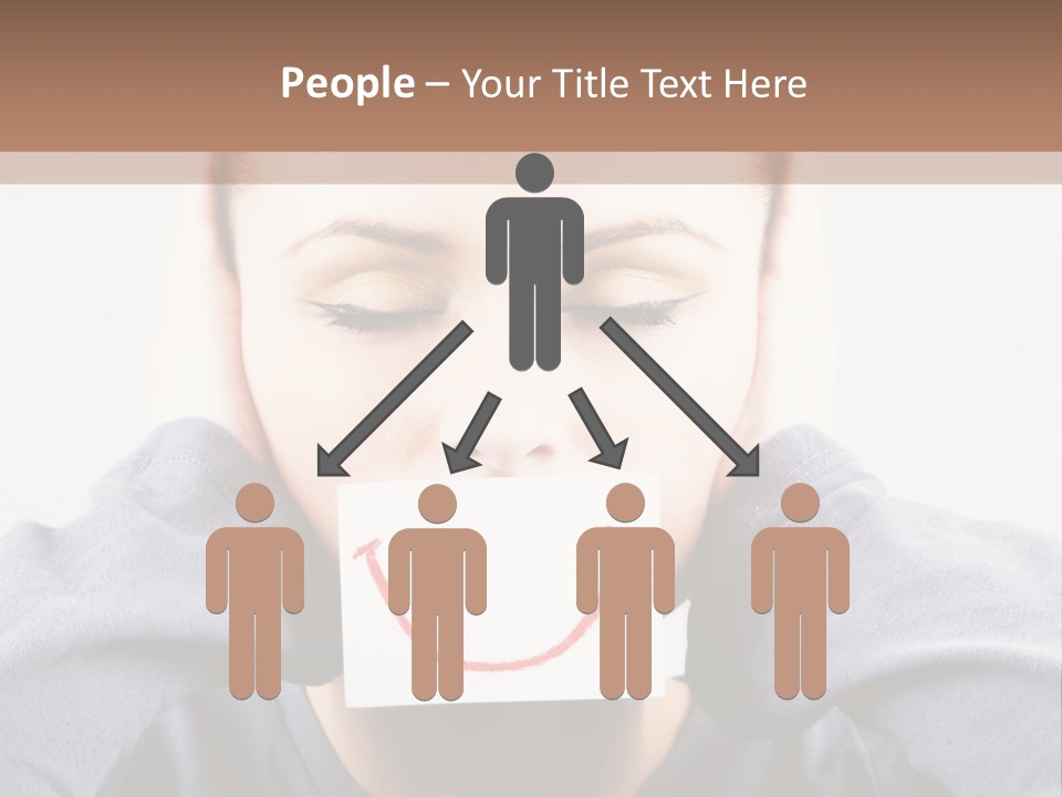 Grey Unhappy Ear PowerPoint Template