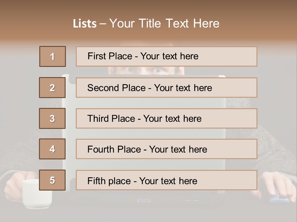 Men Surprise One PowerPoint Template