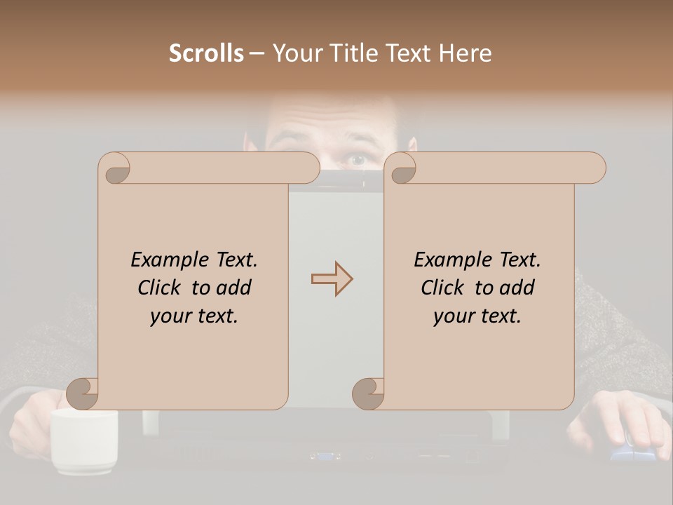Men Surprise One PowerPoint Template