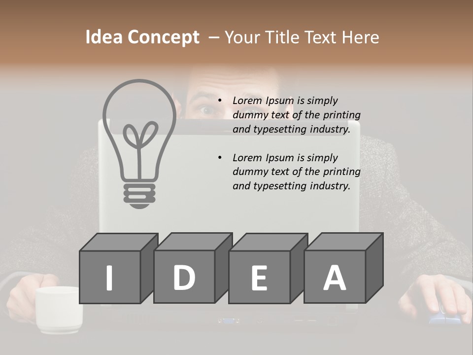 Men Surprise One PowerPoint Template