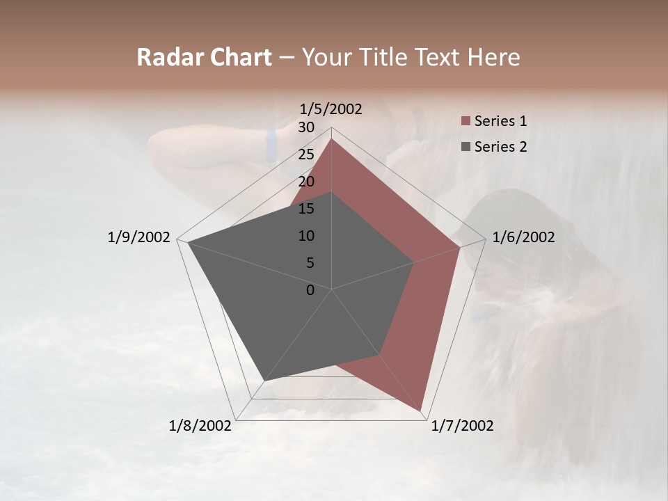 White Waterfall Beauty PowerPoint Template