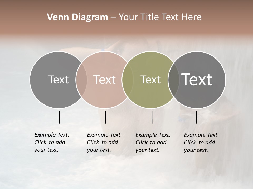 White Waterfall Beauty PowerPoint Template