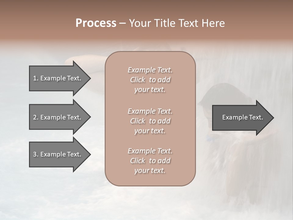 White Waterfall Beauty PowerPoint Template