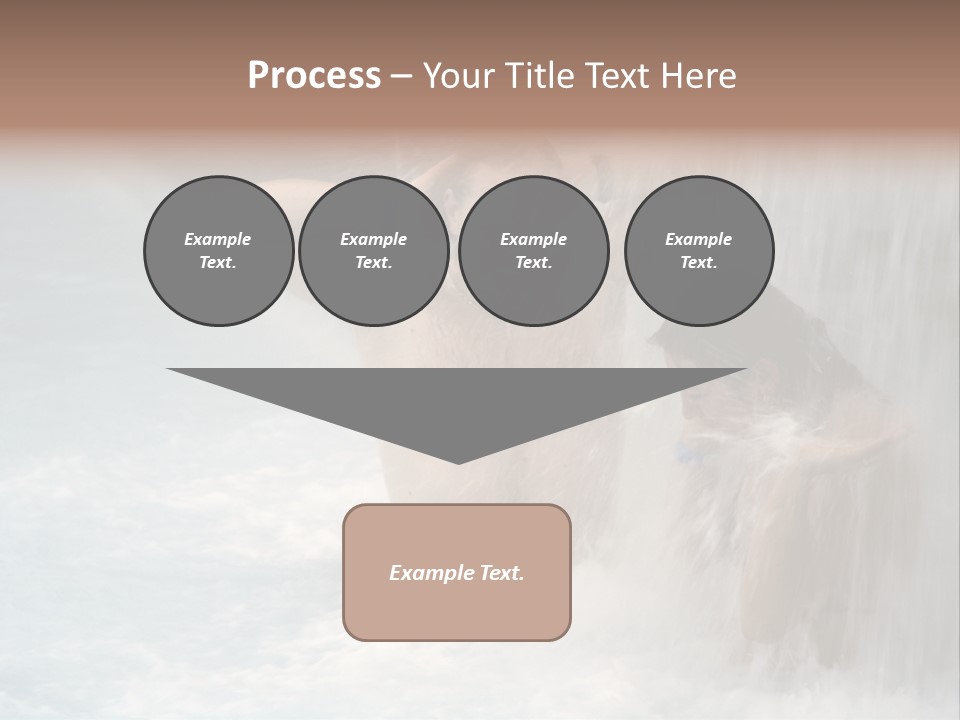 White Waterfall Beauty PowerPoint Template