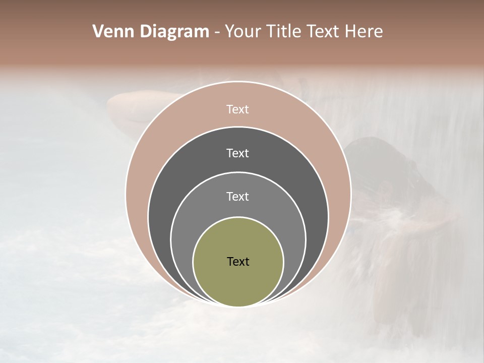 White Waterfall Beauty PowerPoint Template