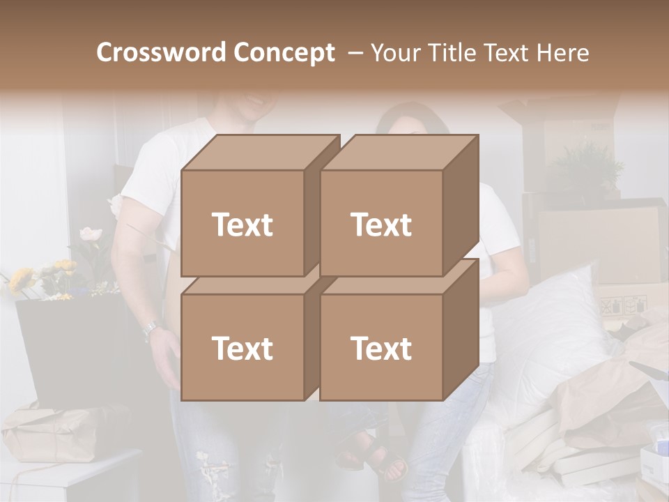 Flat Son Parents PowerPoint Template