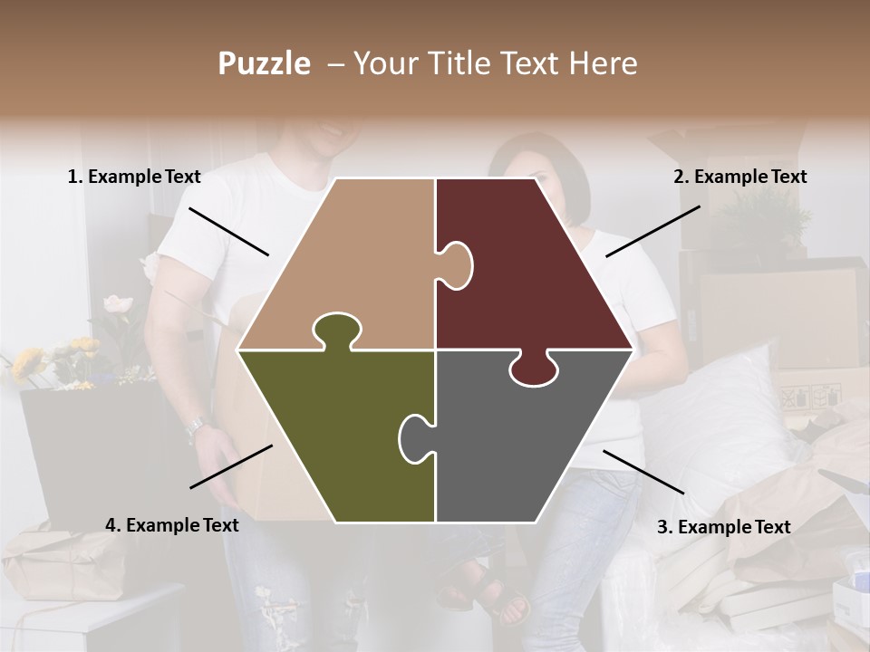 Flat Son Parents PowerPoint Template